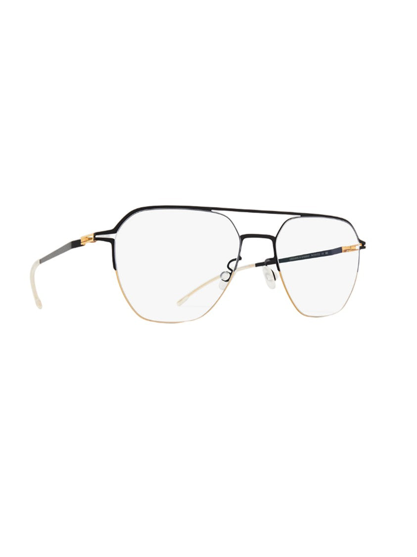 Mykita Geometric Black Optical Frames With Metal Design