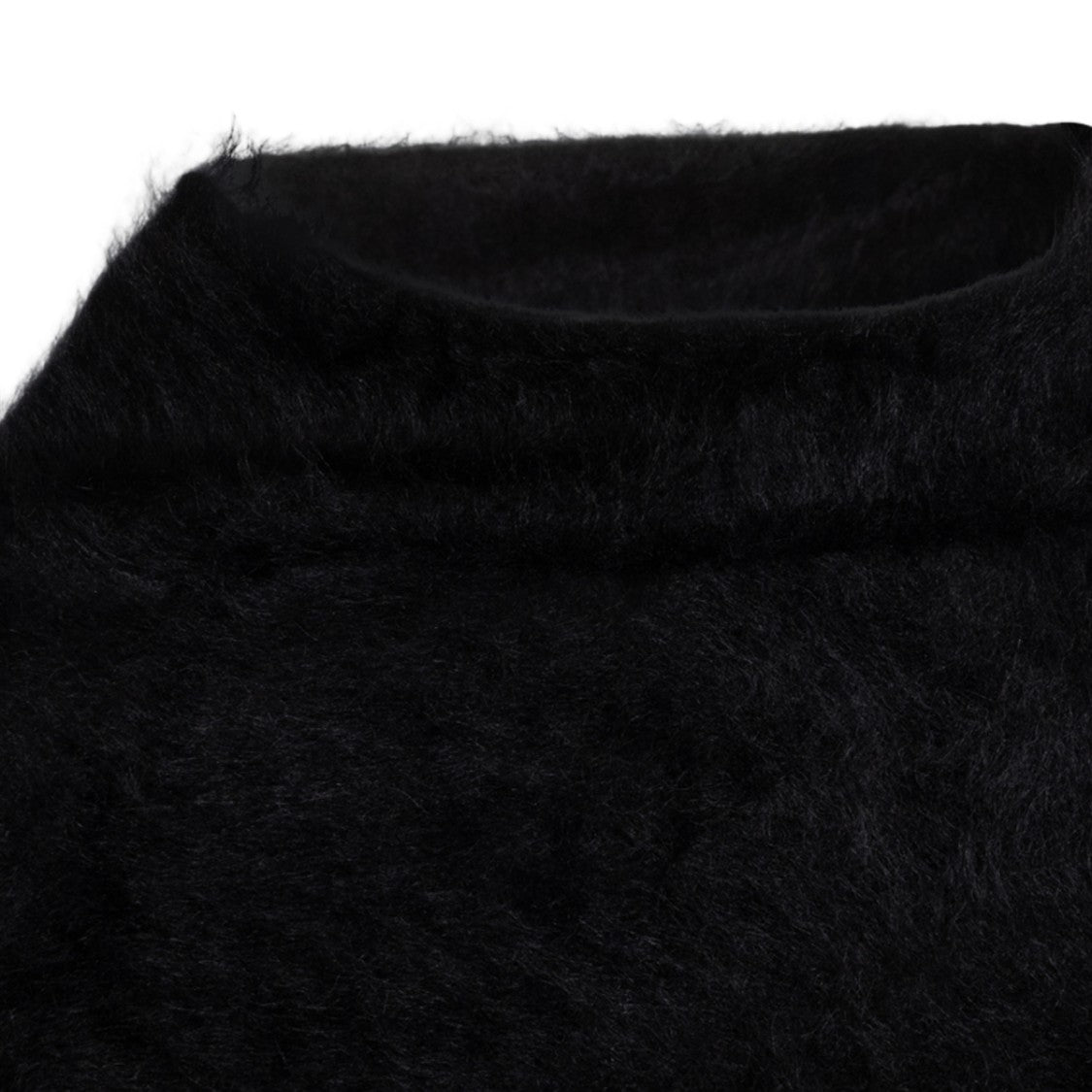 Thom Krom Fuzzy High Neck Sweater With Ribbed Cuffs