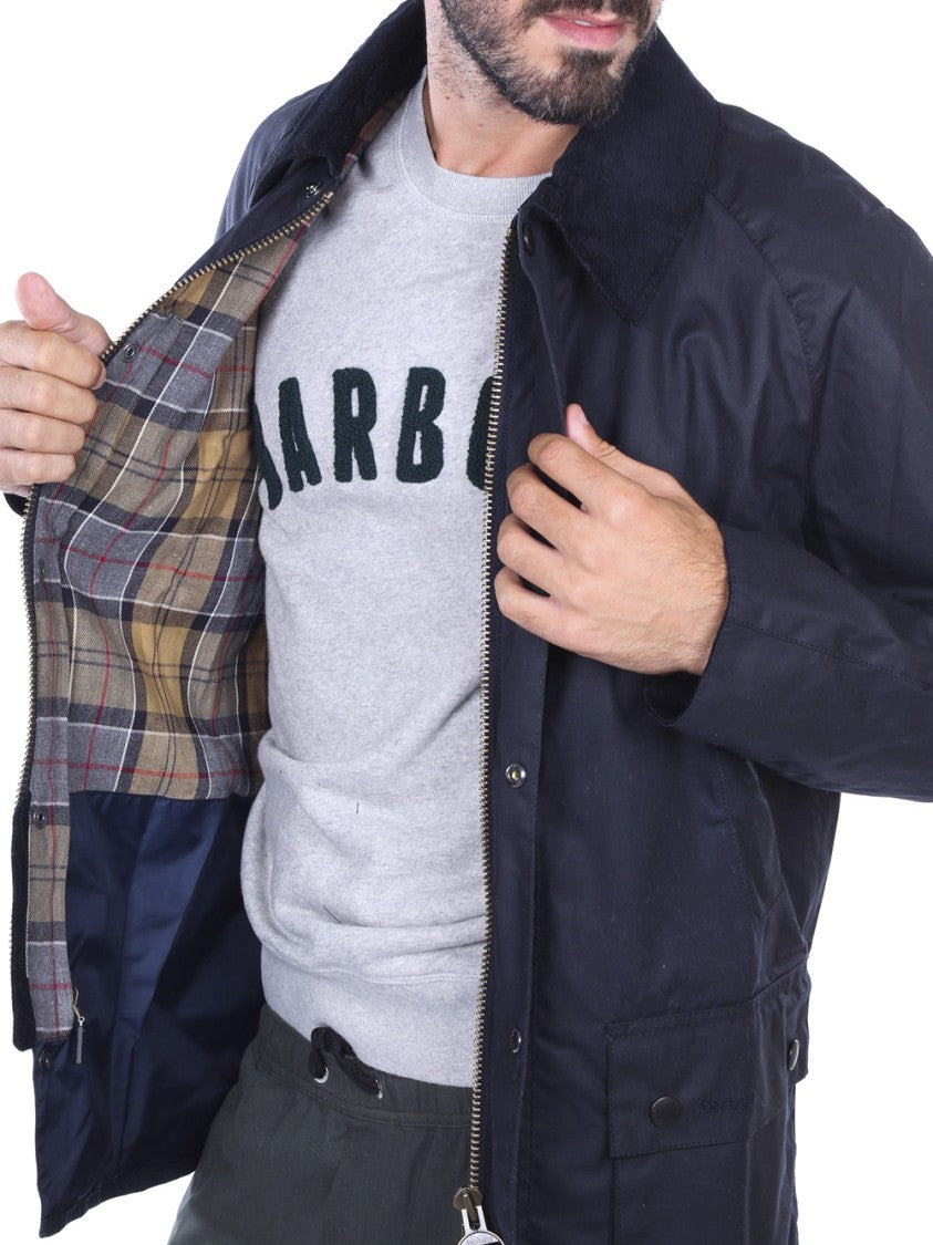 Barbour Ashby Wax Jacket With Iconic Design