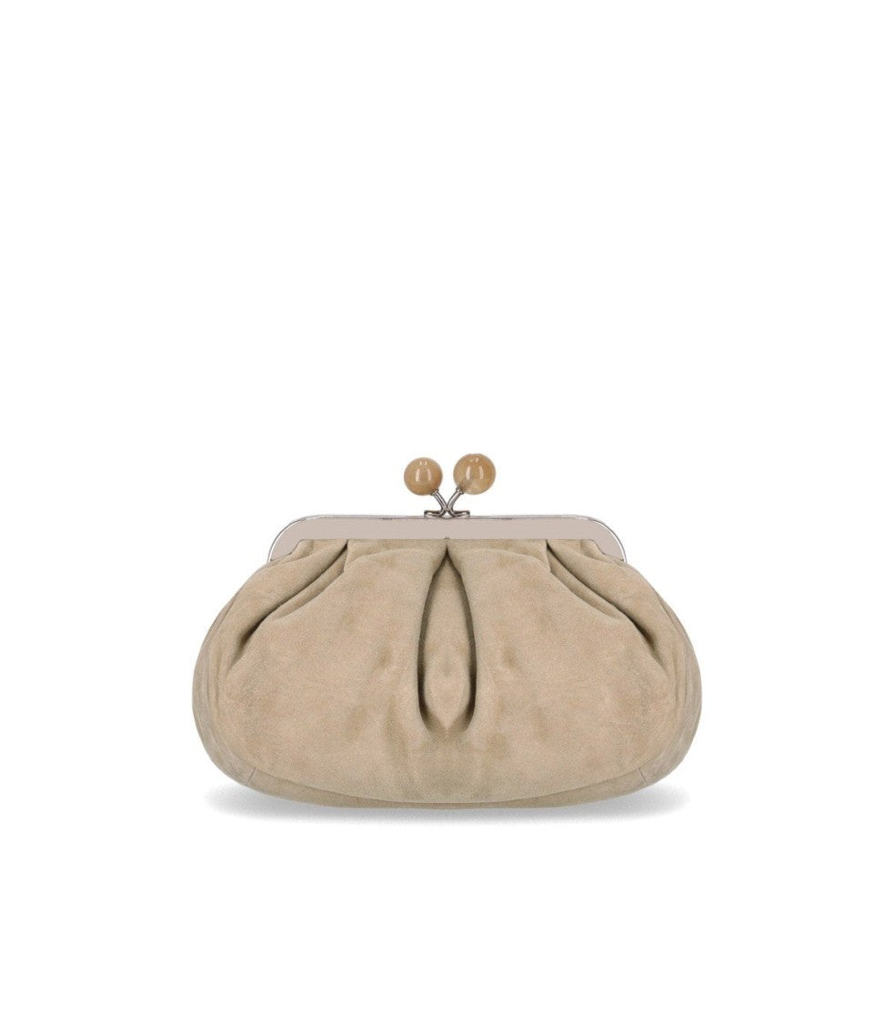 Max Mara Pasticcino Valois Small Beige Clutch