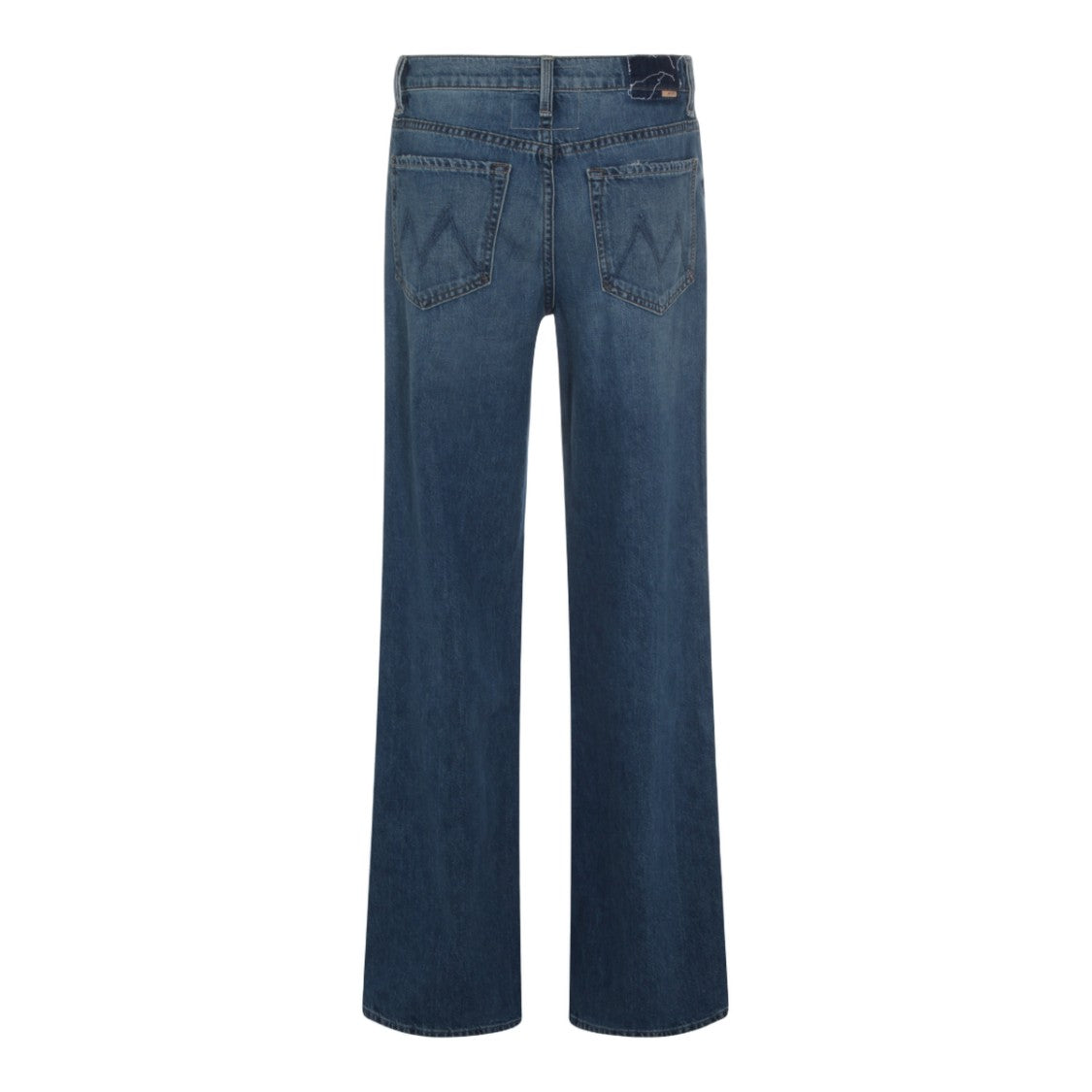 Mother Mid-Rise Straight-Leg Denim Jeans With Subtle Fading