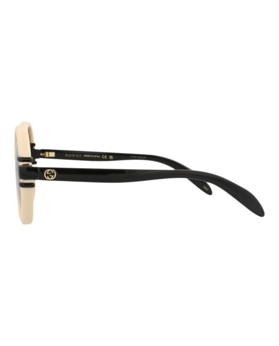 Gucci Round-Frame Injection Sunglasses