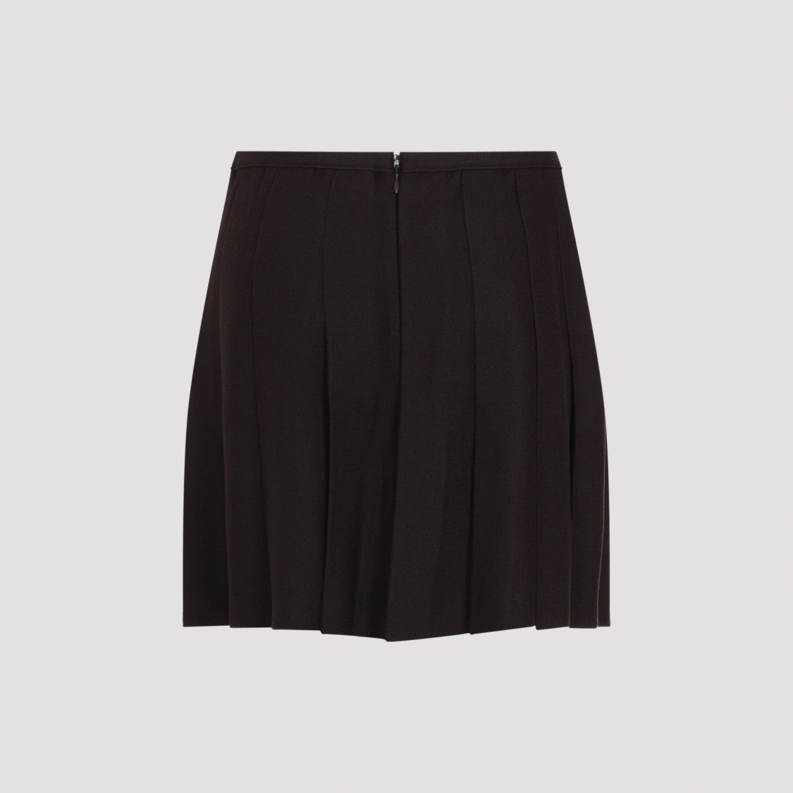 Givenchy Brown Wool Blend Classic Pleated Skirt