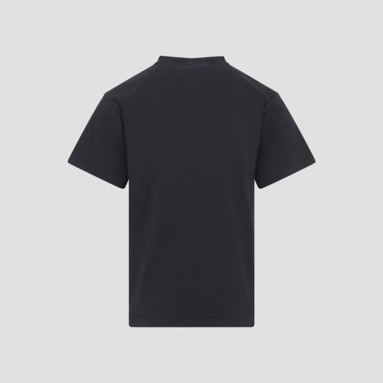 Balenciaga Short-Sleeve Black T-Shirt With Subtle Emblem