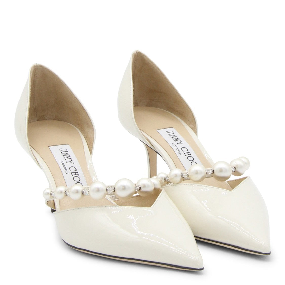 Jimmy Choo Latte Leather Pumps
