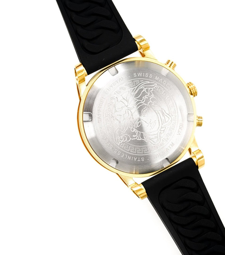 Versace Chronograph Women's Versace Watch With Gold-Tone Stainless Steel Case
