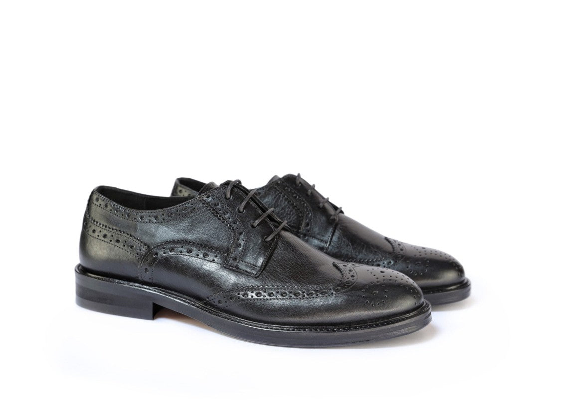 Ton Gout Derby Priston With Textured Buffalo Leather