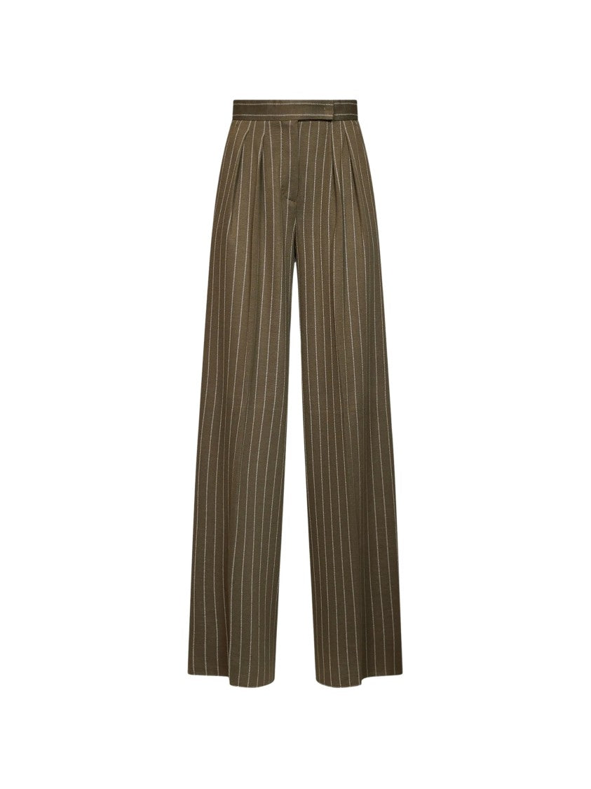 Max Mara Pinstripe-Pattern Pleated Formal Pants