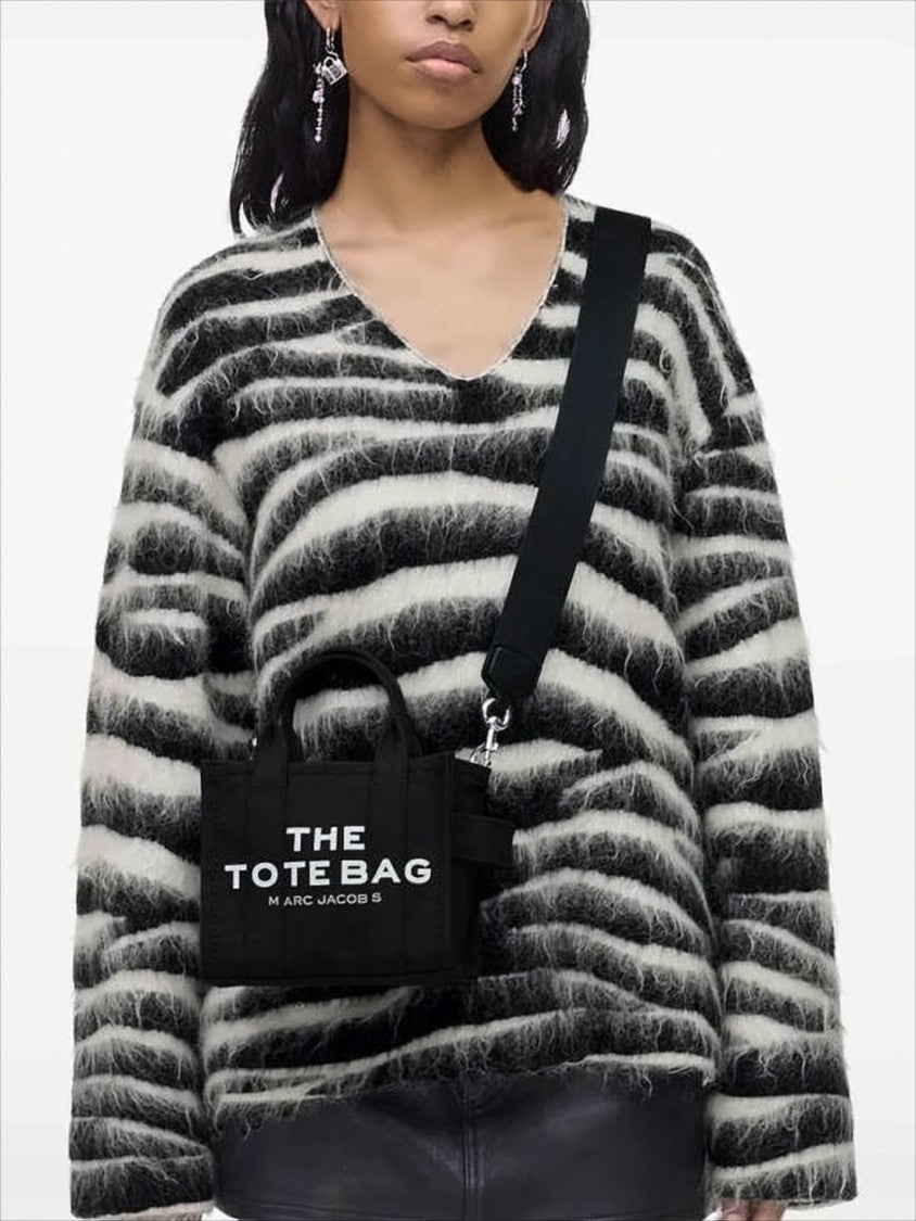 Marc Jacobs Compact Cotton Tote Bag With Carrying Options