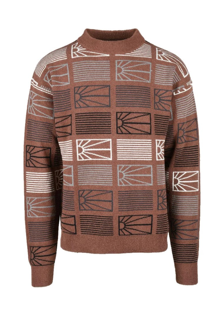 Paccbet Brown Wool Mohair Blend Sweater