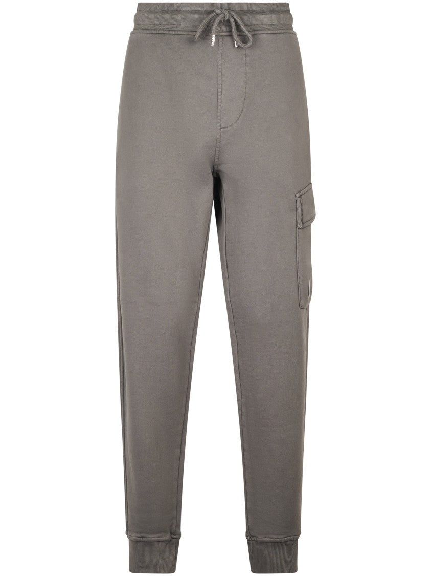 C.P. Company Relaxed Fit Grey Sweatpants With Distinctive Lens Detail