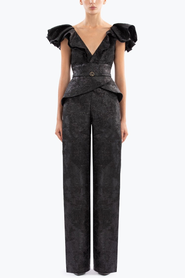 Saiid Kobeisy Brocade Jumpsuit