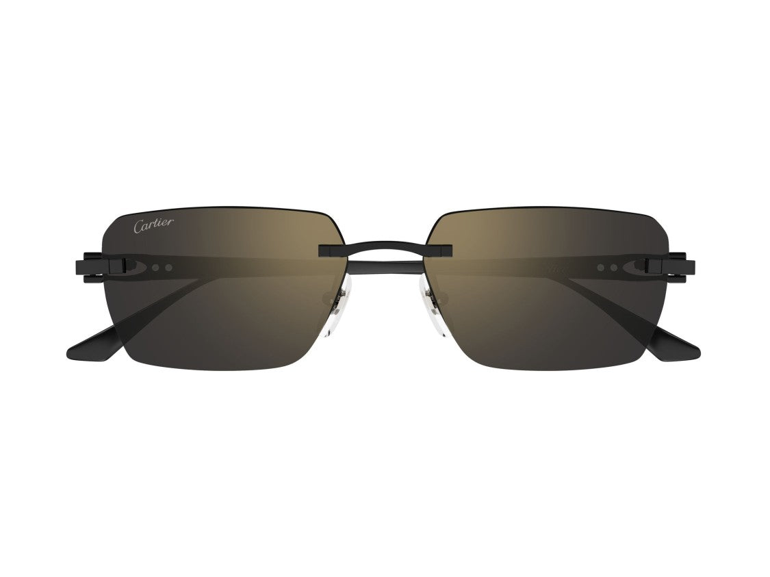 Cartier Ct0660s Rimless Titanium Square Sunglasses