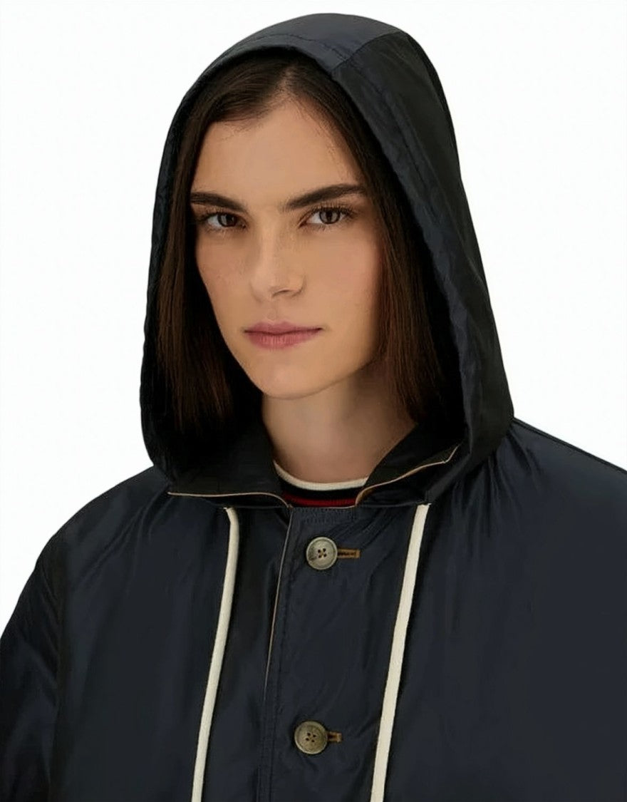 Herno Reversible Dean Hooded Button Jacket