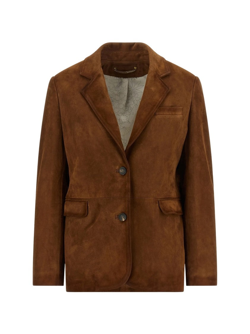 Golden Goose Brown Suede Journey Blazer