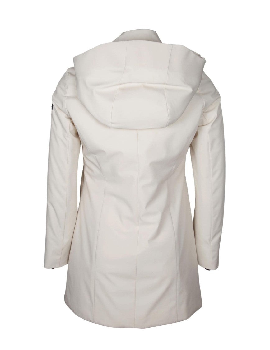 Peuterey White Telia Ta 02 Stretch Nylon Parka