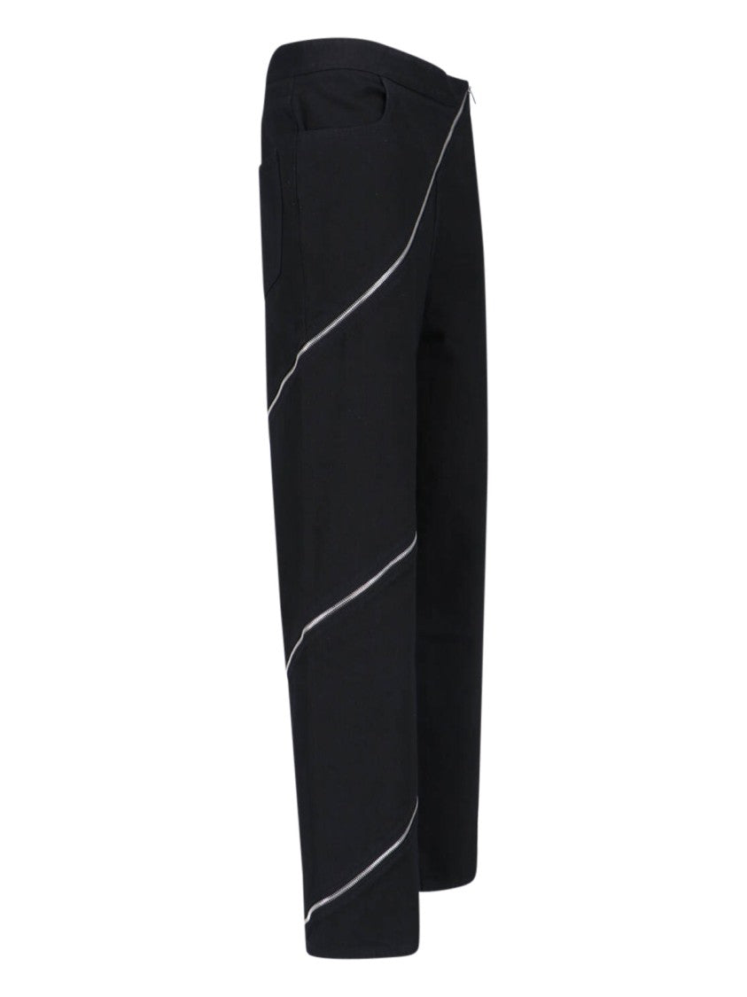 Alaïa Straight-Leg Jeans With Zip Closure
