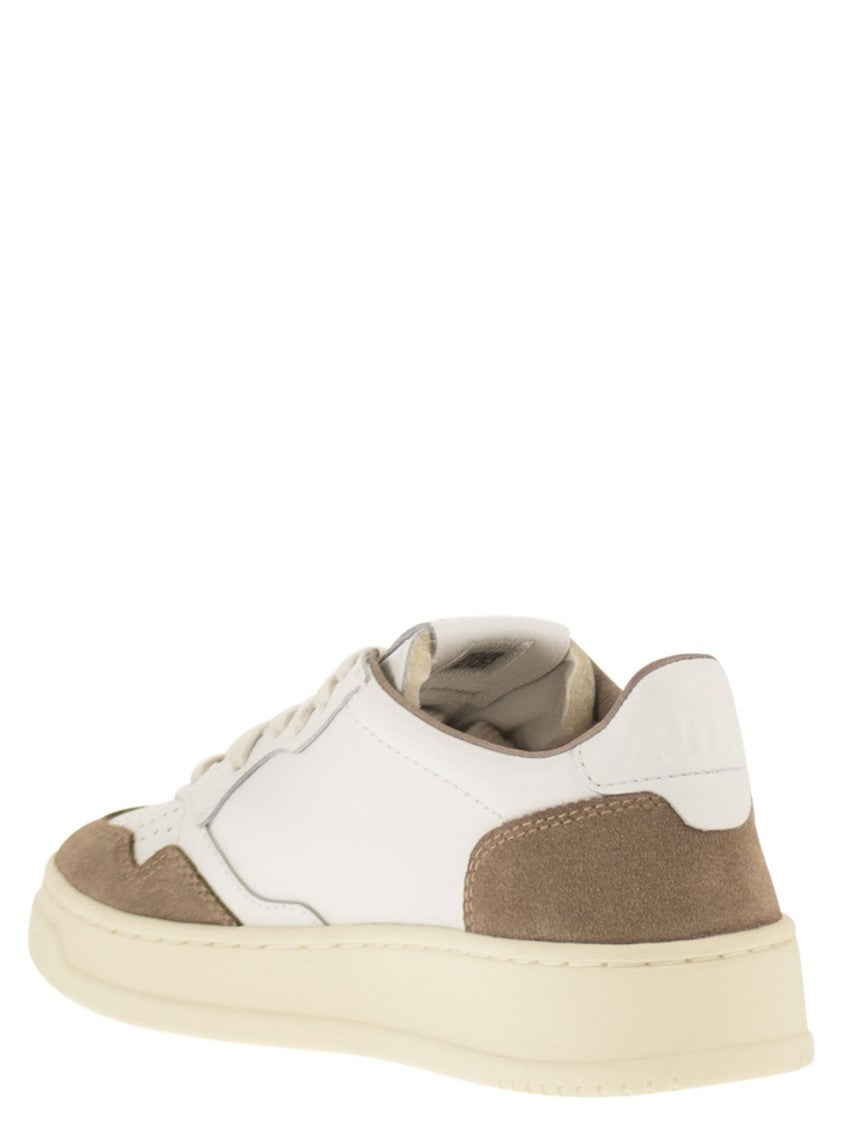 Autry Medalist Low - Leather And Suede Sneakers