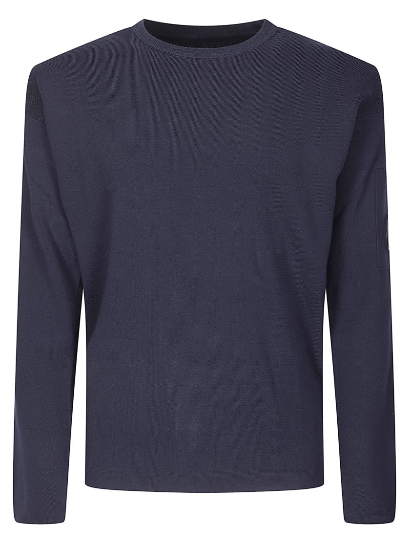 C.P. Company Cotton Sea Island Crewneck Lens Sweater