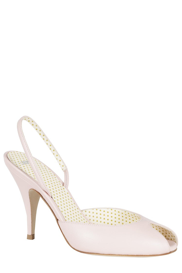 3Juin Pink Mely 095 Illy Elastic-Strap Leather Sandals