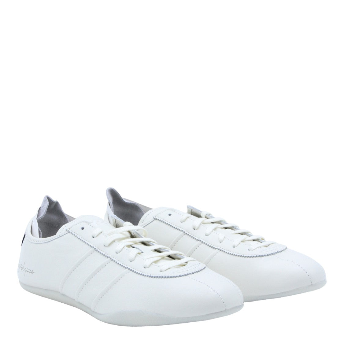 Y-3 Low-Top White Sneakers With Streamlined Design