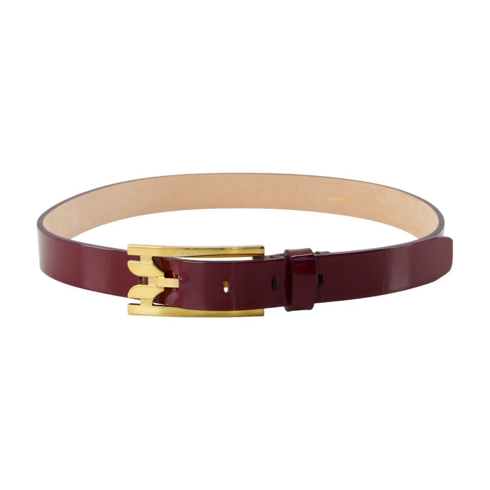 Victoria Beckham Regular Pin Buckle Belt - Leather - Burgundy