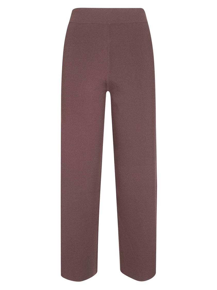 Alpha Studio Smooth Viscose Blend Cropped Trousers