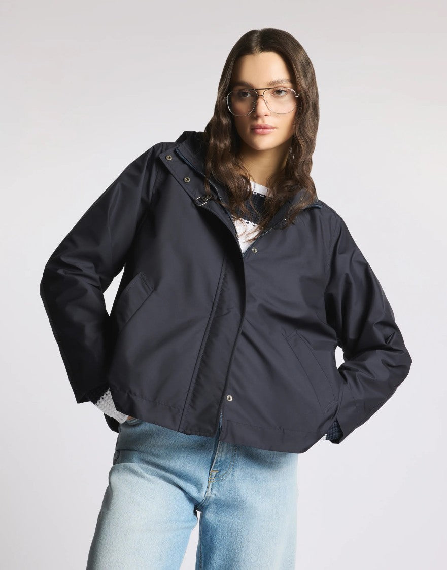 Fay Short Hooded Parka With Adjustable Hem
