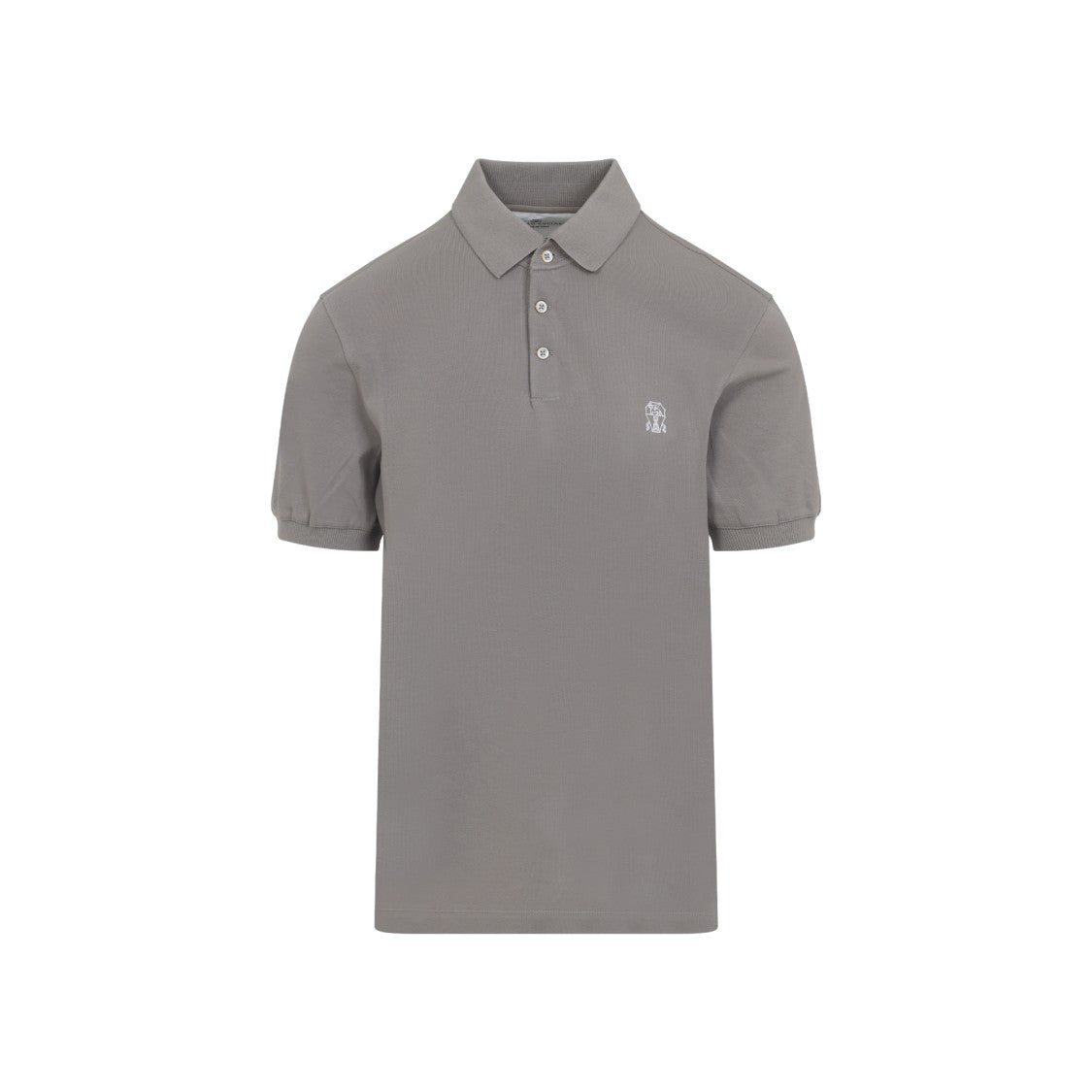 Brunello Cucinelli Corteccia Cotton Polo With Classic Collar
