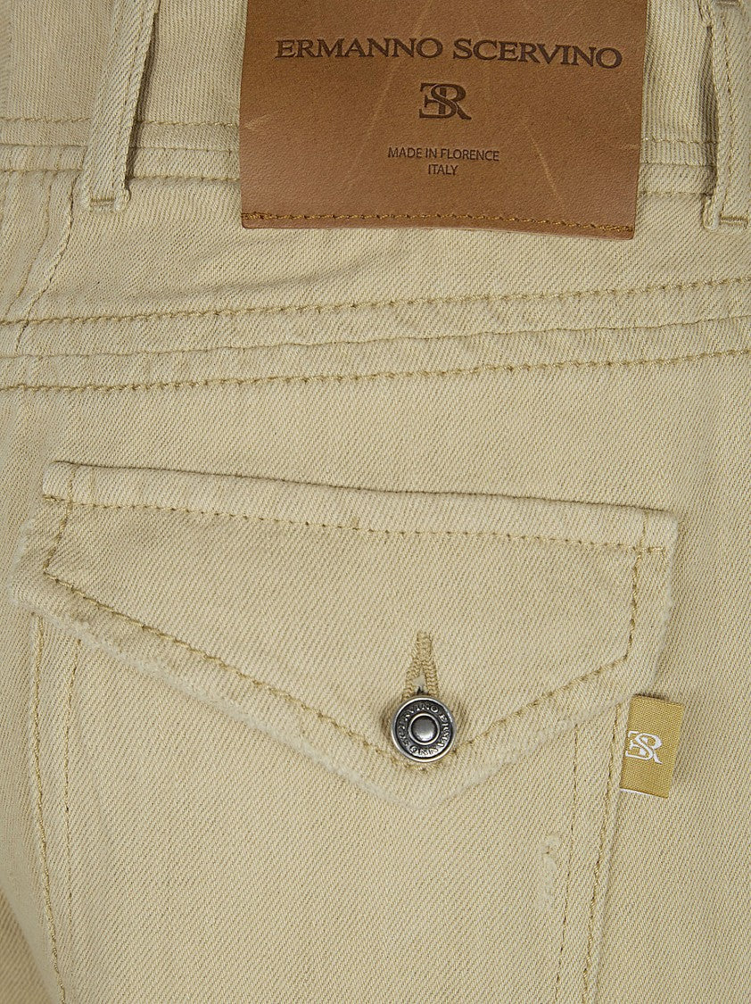 Ermanno Scervino Cotton-Linen Blend Jeans