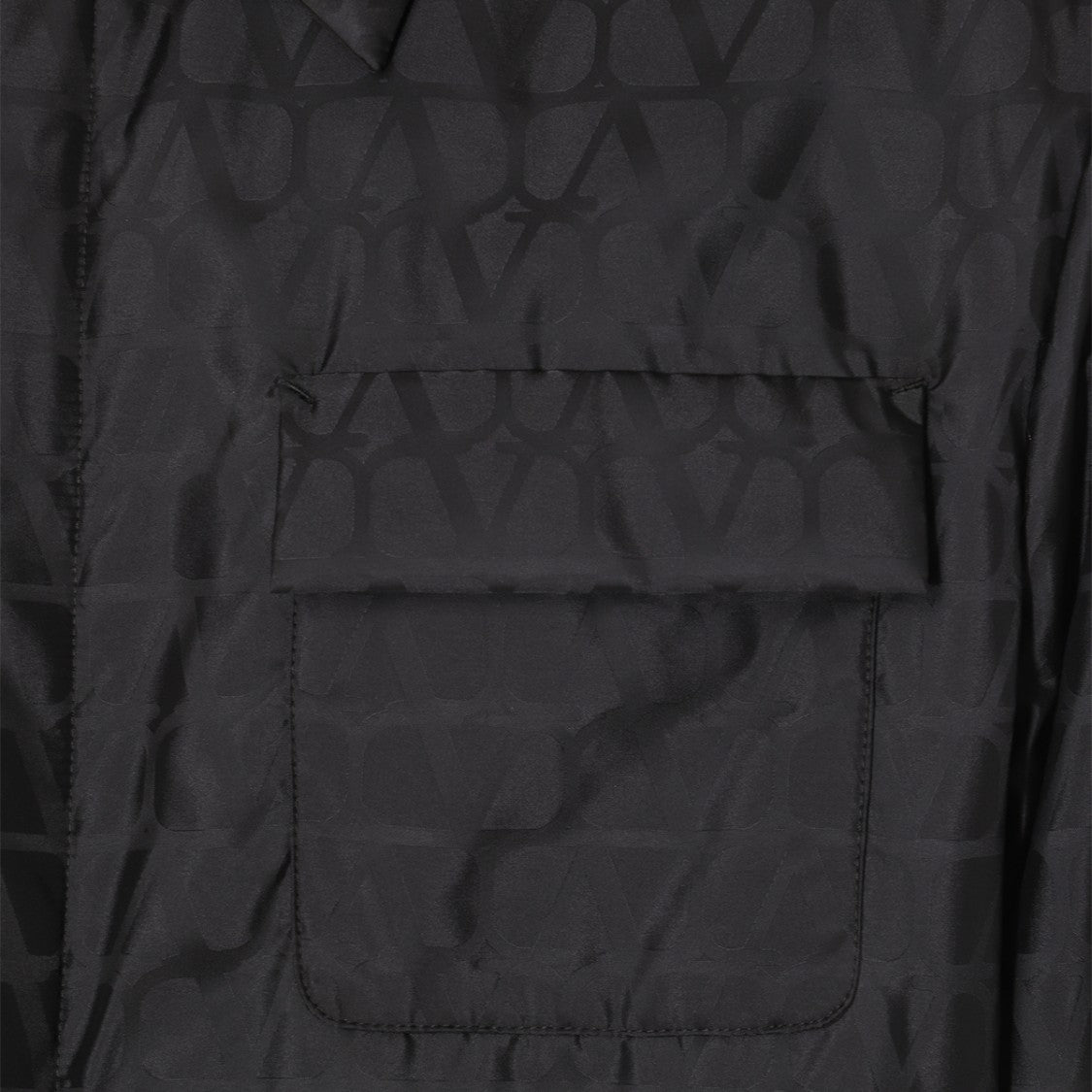 Valentino Black All Over Logo Shirt