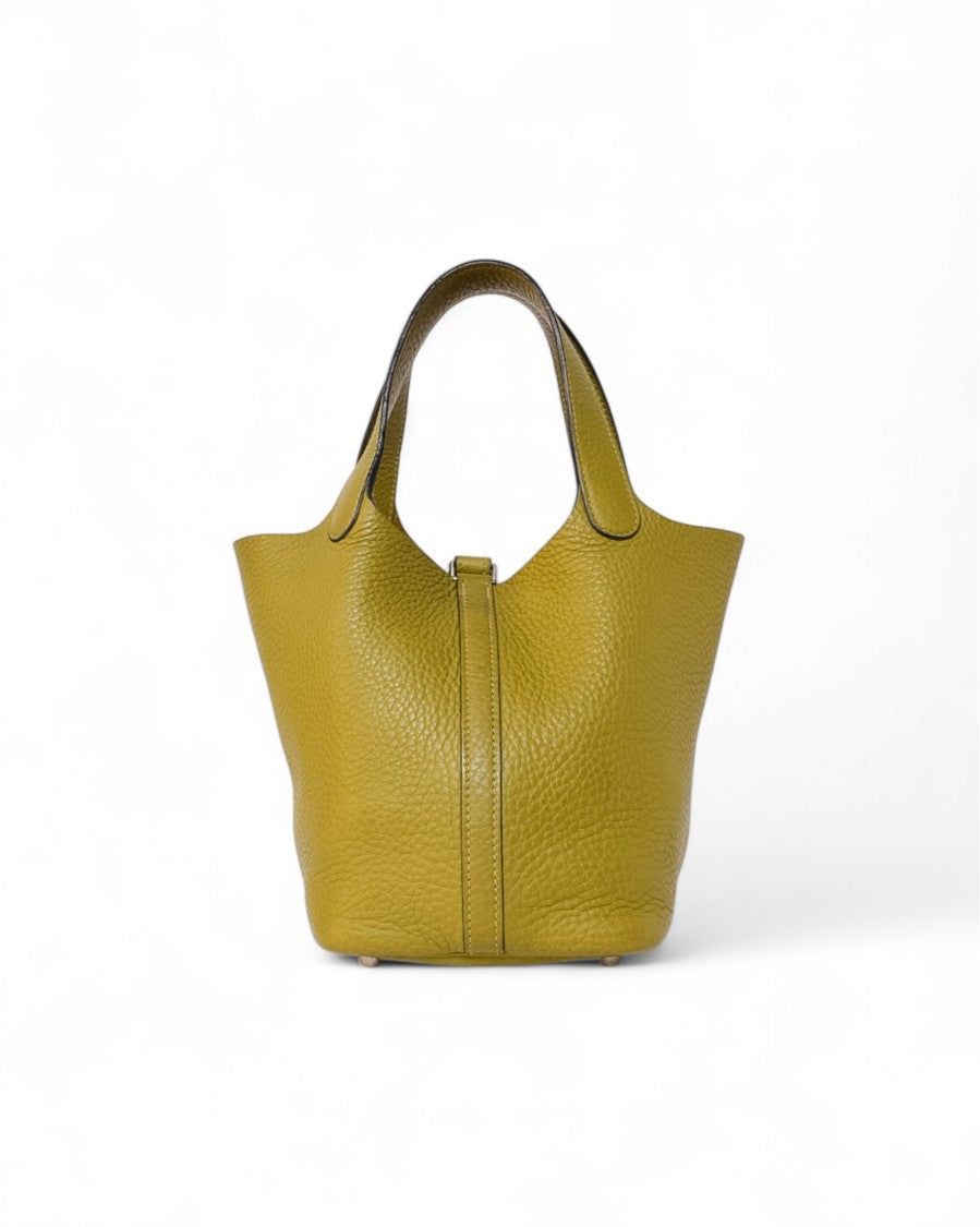 Hermès Picotin 18 Clemence Vert Anis