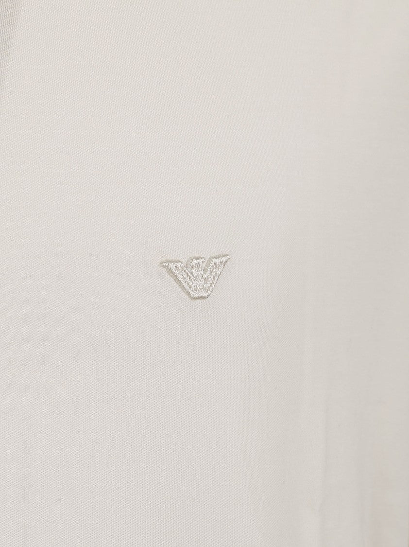 Emporio Armani Minimalist Embossed Logo Polo Shirt