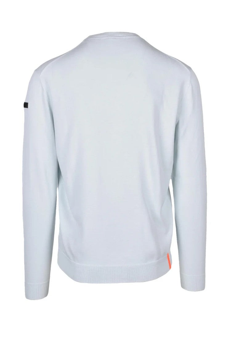 Rrd Crew Neck Sweater Cotton - Aquamarine