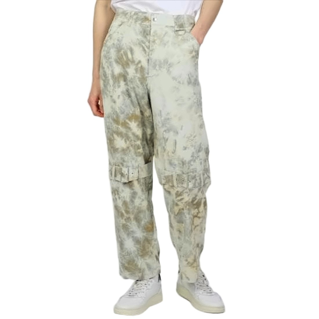 Aïe Straight Pants With Unique Tie-Dye Pattern And Relaxed Fit