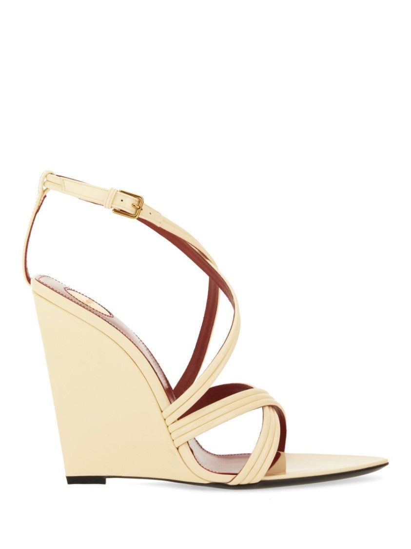Saint Laurent High Heel Wedge Sandal
