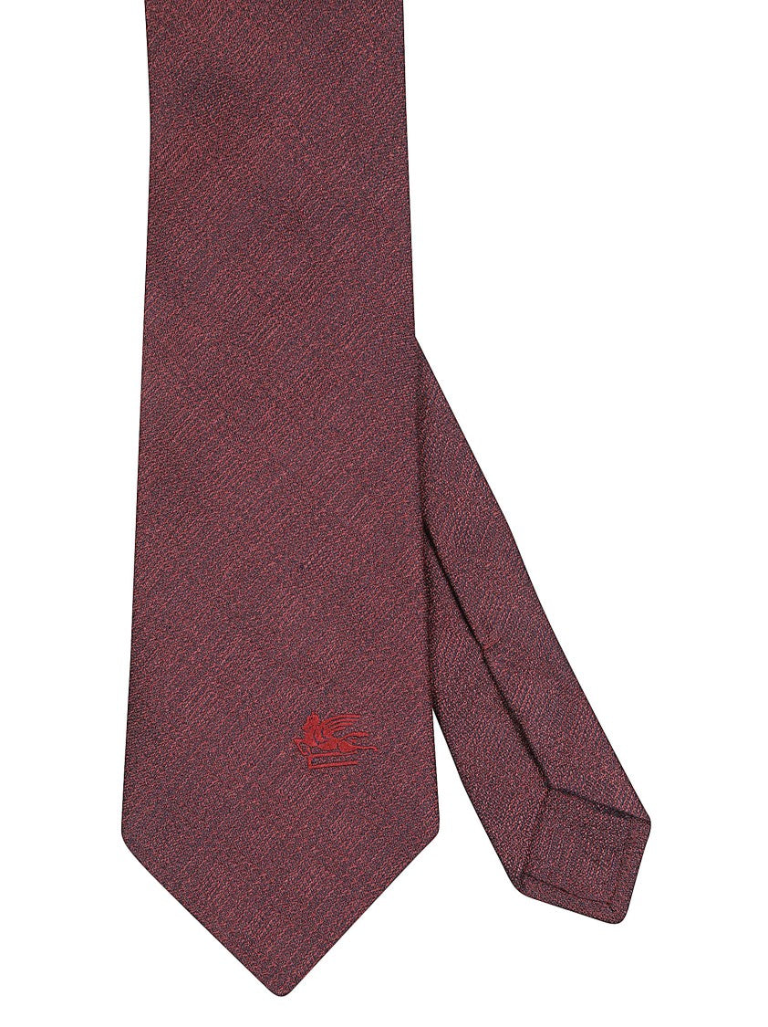 Etro Cotton-Silk Blend Textured Tie
