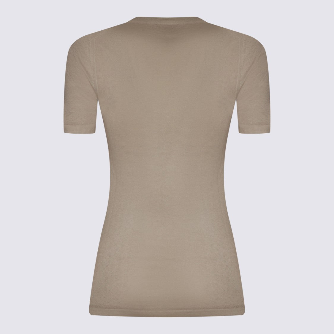 Malo Fitted Short-Sleeve Sweater With Ribbed Details