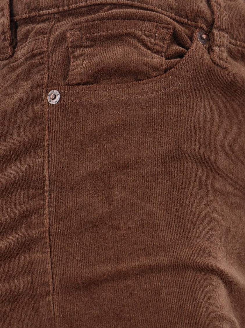 Frame "Corduroy" Straight Pants – Brown
