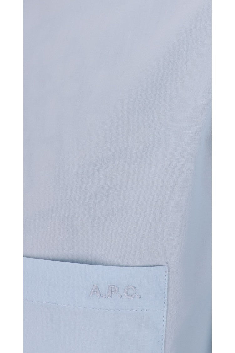 A.P.C. Cotton Button-Down Shirt With Pocket