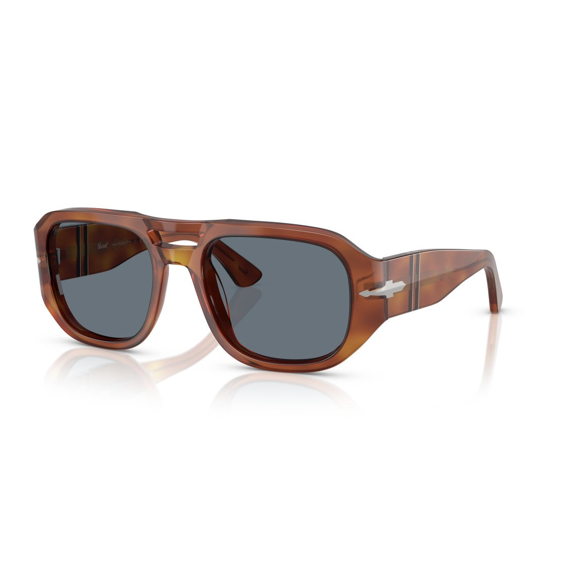 Persol 0Po3373s Tortoiseshell Acetate Sunglasses With Double Bridge Design