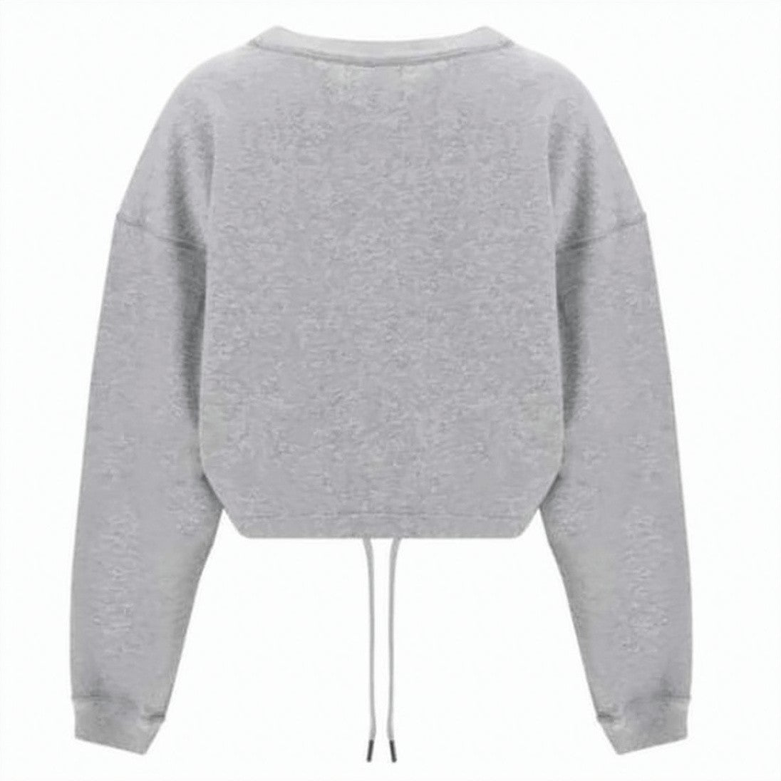 Isabel Marant Relaxed Fit Cropped Sweatshirt With Adjustable Hem