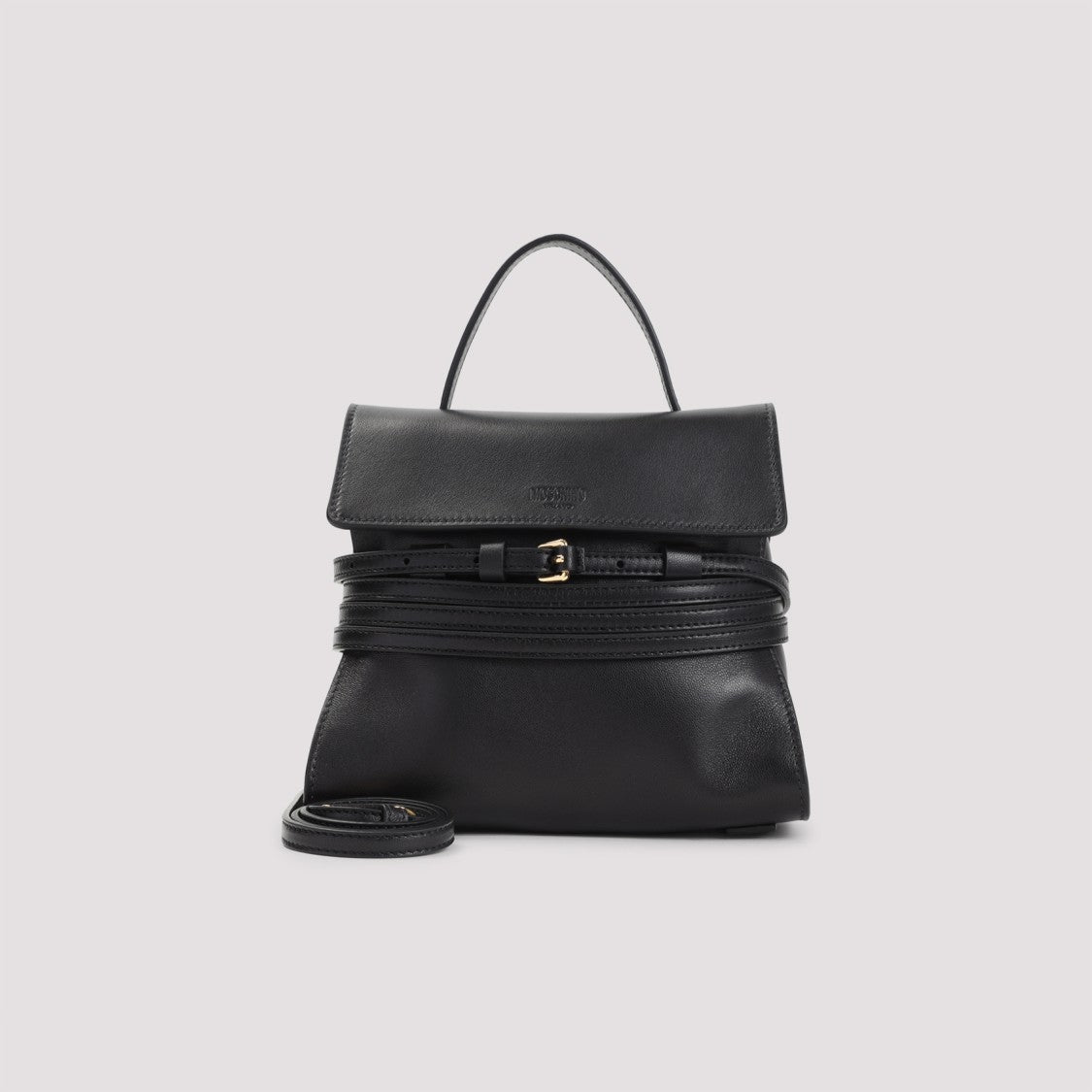 Moschino Black Leather Handbag