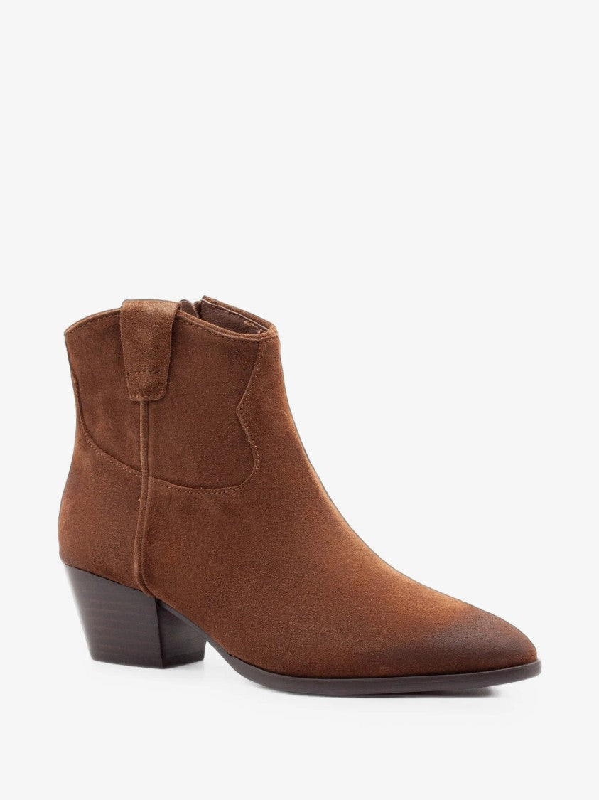 Ash Fame Pointed-Toe Leather Boots