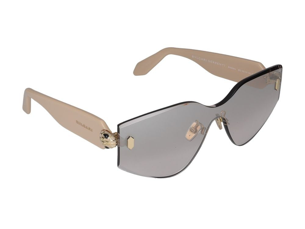 Bulgari Black Refined Minimalist Sunglasses