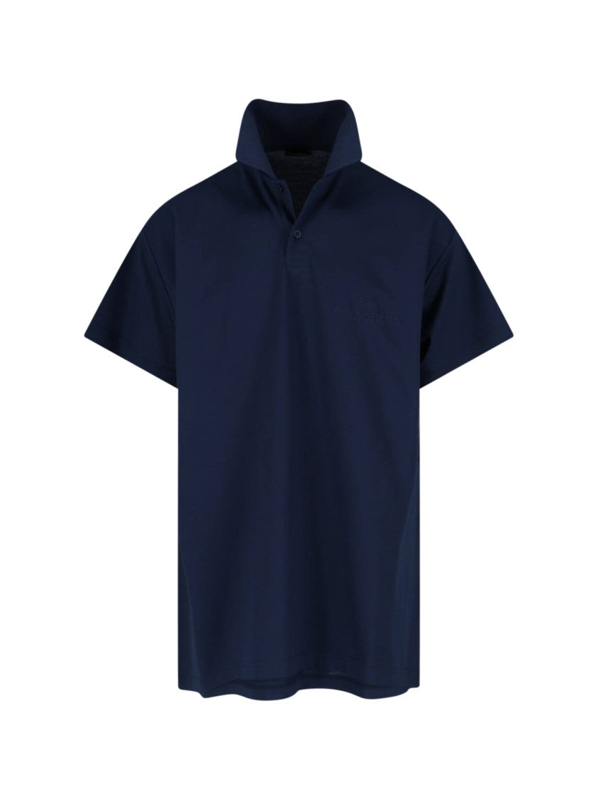 Balenciaga "Intertwined" Polo Shirt – Blue