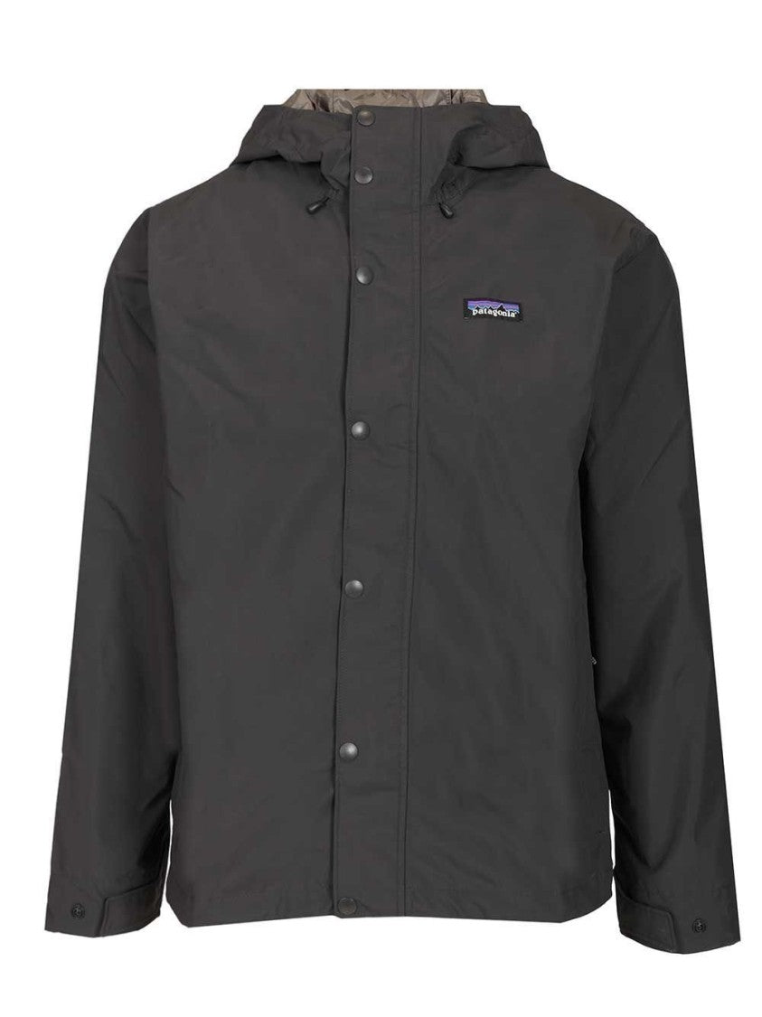 Patagonia Hooded Padded Jacket With Snap And Zipper Closure