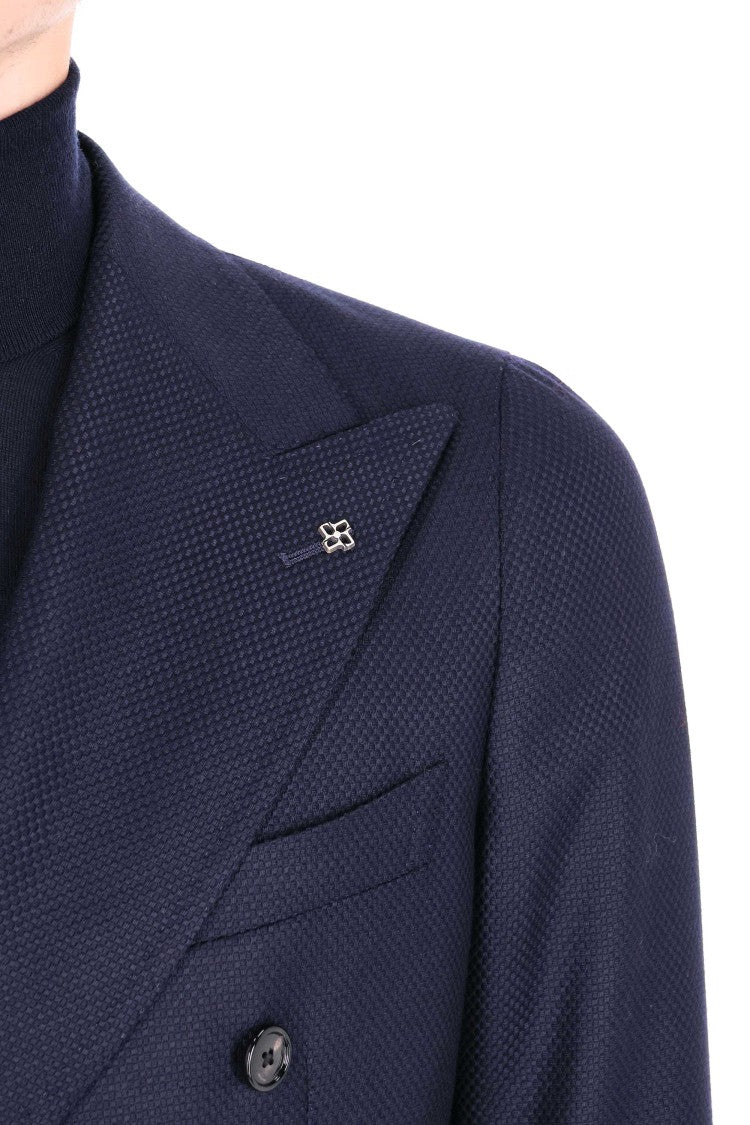Tagliatore Pino Lerario 110’S Wool Woven Double-Breasted Jacket