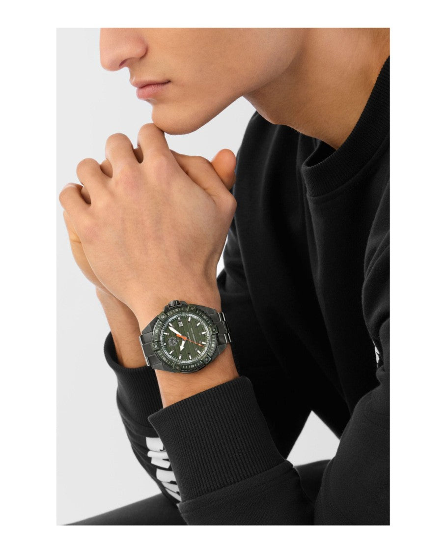 Plein Sport Urban Pulse Bracelet Watch With Green Enamel Dial