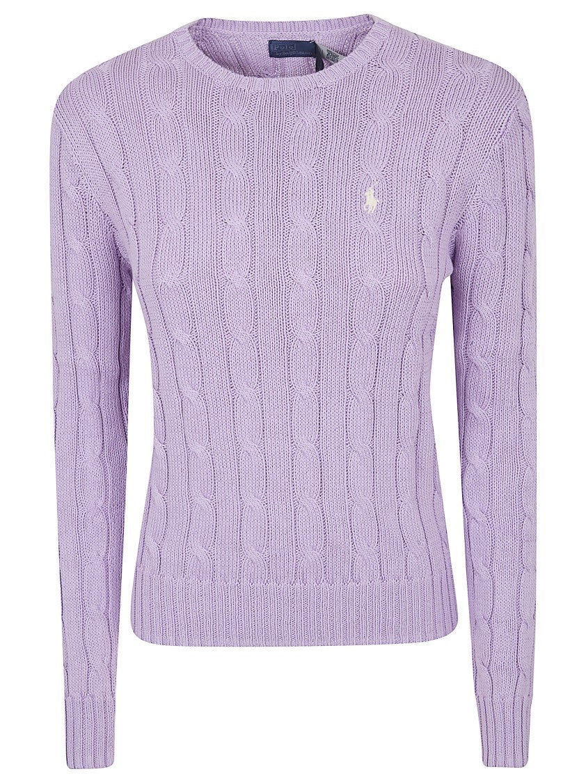 Polo Ralph Lauren Cable Knit Pullover With Embroidered Pony Detail